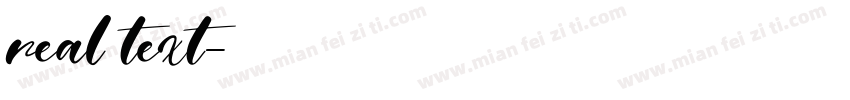 real text字体转换